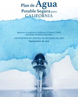 Plan de Agua CALIFORNIA - Potable Segura para - State Water ...