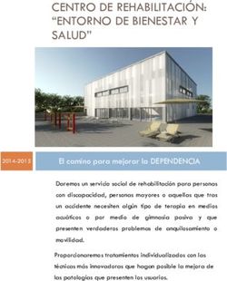 CENTRO DE REHABILITACIÓN: "ENTORNO DE BIENESTAR Y SALUD"
