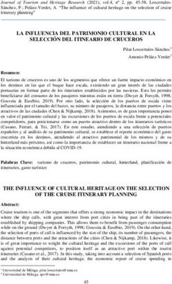 LA INFLUENCIA DEL PATRIMONIO CULTURAL EN LA SELECCI&Oacute;N DEL ITINEARIO DE CRUCEROS - Dialnet