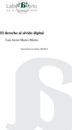 El derecho al olvido digital - Luis Javier Mieres Mieres Documento de trabajo 186/2014