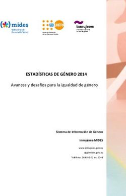 ESTADÍSTICAS DE GÉNERO 2014 - Avances y desafíos para la igualdad de género Sistema de Información de Género