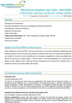 Mesa T&eacute;cnica Ampliada, 2da. sesi&oacute;n. IGSS-UNOPS