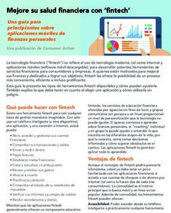 Mejore su salud financiera con 'fintech' - Consumer Action