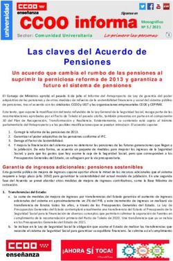 Las claves del Acuerdo de Pensiones - Un acuerdo que cambia el rumbo de las pensiones al suprimir la perniciosa reforma de 2013 y garantiza a ...
