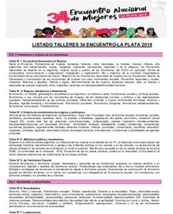 LISTADO TALLERES 34 ENCUENTRO-LA PLATA 2019