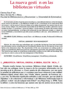 La nueva gesti&oacute;n en las bibliotecas virtuales