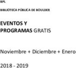 EVENTOS Y PROGRAMAS GRATIS - Noviembre + Diciembre + Enero 2018 2019