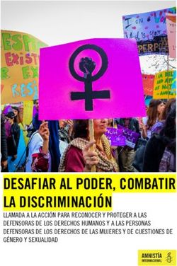 DESAFIAR AL PODER, COMBATIR LA DISCRIMINACIÓN - LLAMADA A LA ACCIÓN PARA RECONOCER Y PROTEGER A LAS DEFENSORAS DE LOS DERECHOS HUMANOS Y A LAS ...
