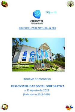 RESPONSABILIDAD SOCIAL CORPORATIVA - a 31 Agosto de 2021 (Indicadores 2018-2020) - GRUPOTEL PARC NATURAL & SPA