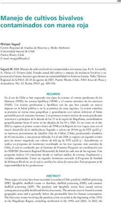 Manejo de cultivos bivalvos contaminados con marea roja