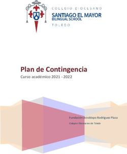 Plan de Contingencia Curso académico 2021 2022 - Fundación Arzobispo Rodríguez Plaza - Colegio Santiago el Mayor