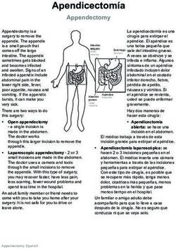 Apendicectomía Appendectomy - Health Information Translations