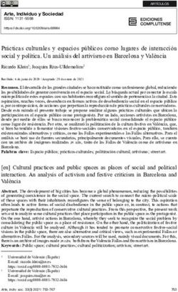 Pr&aacute;cticas culturales y espacios p&uacute;blicos como lugares de interacci&oacute;n social y pol&iacute;tica. Un an&aacute;lisis del artivismo en Barcelona y Val&egrave;ncia