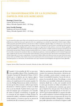 La transformaci&oacute;n de la econom&iacute;a empieza por los mercados