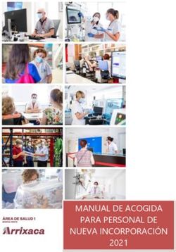 MANUAL DE ACOGIDA PARA PERSONAL DE NUEVA INCORPORACIÓN 2021