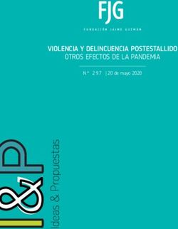 VIOLENCIA Y DELINCUENCIA POSTESTALLIDO OTROS EFECTOS DE LA PANDEMIA