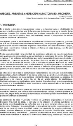 ARBOLES, ARBUSTOS Y HERBACEAS AUTOCTONAS EN JARDINERIA.