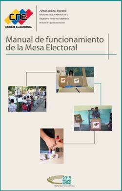 Manual de funcionamiento de la Mesa Electoral - CNE