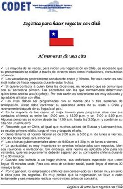 Log&iacute;stica para hacer negocios con Chile Al momento de una cita