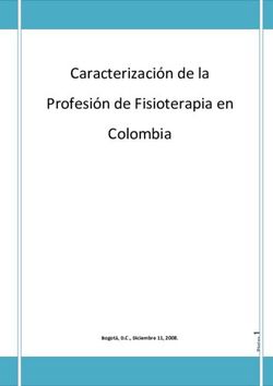Caracterizaci&oacute;n de la Profesi&oacute;n de Fisioterapia en Colombia - Bogot&aacute;, D.C., Diciembre 11, 2008.