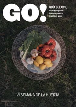 VI SEMANA DE LA HUERTA - GUÍA DEL OCIO - La Guía GO!