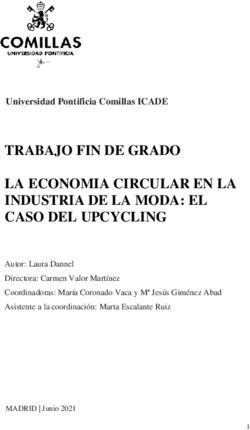 TRABAJO FIN DE GRADO LA ECONOMIA CIRCULAR EN LA INDUSTRIA DE LA MODA: EL CASO DEL UPCYCLING