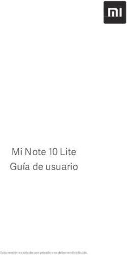 Mi Note 10 Lite Guía de usuario - Esta versión es solo de uso privado y no debe ser distribuida.