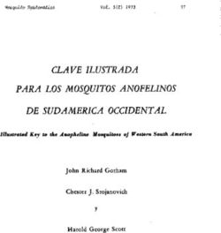 CLAVE ILUSTRADA PARA LOS MOSQUITOS ANOFELINOS DE SUDAMERICA OCCIDENTAL - Y John Richard Gorham Chester J. Stojanovich Harold George Scott