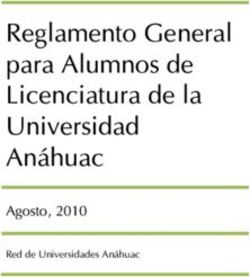 Reglamento General para Alumnos de Licenciatura de la Universidad Anáhuac - Agosto, 2010