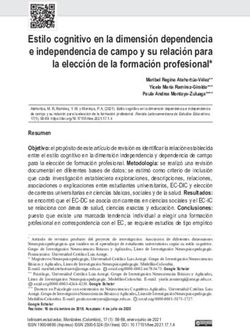 Estilo cognitivo en la dimensi&oacute;n dependencia e independencia de campo y su relaci&oacute;n para la elecci&oacute;n de la formaci&oacute;n profesional