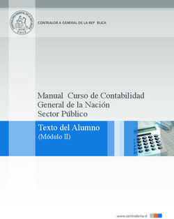 Manual Curso de Contabilidad General de la Nación Sector Público Texto del Alumno - (Módulo II)