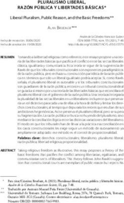PLURALISMO LIBERAL, RAZ&Oacute;N P&Uacute;BLICA Y LIBERTADES B&Aacute;SICAS