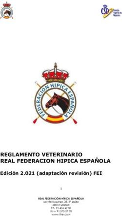REGLAMENTO VETERINARIO REAL FEDERACION HIPICA ESPAÑOLA - Edición 2.021 (adaptación revisión) FEI