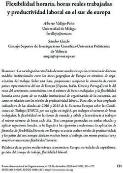 Flexibilidad horaria, horas reales trabajadas y productividad laboral en el sur de europa