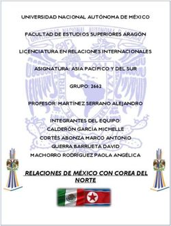 RELACIONES DE M&Eacute;XICO CON COREA DEL NORTE