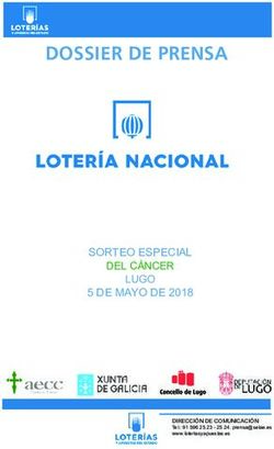 DOSSIER DE PRENSA - SORTEO ESPECIAL 5 DE MAYO DE 2018 DEL C&Aacute;NCER LUGO
