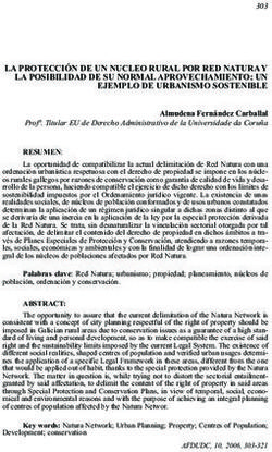 LA PROTECCIÓN DE UN NUCLEO RURAL POR RED NATURA Y LA POSIBILIDAD DE SU NORMAL APROVECHAMIENTO: UN EJEMPLO DE URBANISMO SOSTENIBLE
