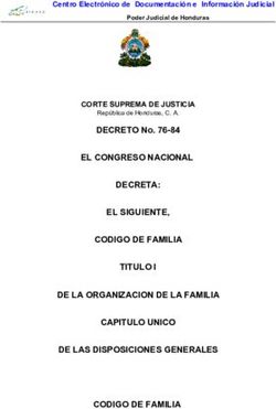 EL CONGRESO NACIONAL DECRETA: EL SIGUIENTE, CODIGO DE FAMILIA TITULO I DE LA ORGANIZACION DE LA FAMILIA CAPITULO UNICO DE LAS DISPOSICIONES ...