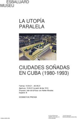 LA UTOPÍA PARALELA - CIUDADES SOÑADAS EN CUBA (1980-1993)