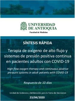 SÍNTESIS RÁPIDA Terapia de oxígeno de alto flujo y sistemas de presión positiva continua en pacientes adultos con COVID-19 - BVS