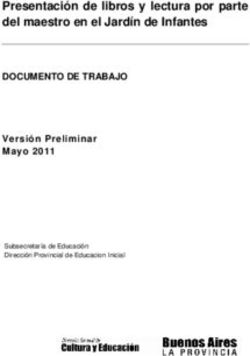 Presentaci&oacute;n de libros y lectura por parte del maestro en el Jard&iacute;n de Infantes - DOCUMENTO DE TRABAJO Versi&oacute;n Preliminar Mayo 2011