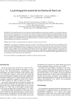 La prolongación austral de las Sierras de San Luis