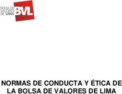 NORMAS DE CONDUCTA Y &Eacute;TICA DE LA BOLSA DE VALORES DE LIMA