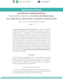 CONVOCATORIA EDITORIALES INDEPENDIENTES - PARA PARTICIPAR EN LA XIX FERIA INTERNACIONAL - Cámara Nacional de la Industria Editorial ...