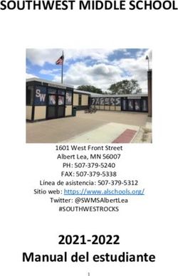 SOUTHWEST MIDDLE SCHOOL - 2021-2022 Manual del estudiante PH: 507-379-5240 FAX: 507-379-5338 #SOUTHWESTROCKS 1601 West Front Street Albert Lea, MN ...