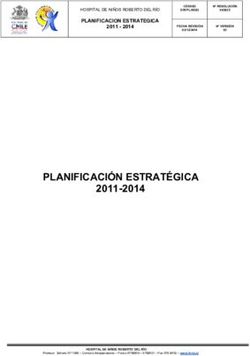 PLANIFICACIÓN ESTRATÉGICA 2011-2014 - Hospital Roberto del Rio