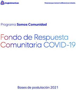 Programa Somos Comunidad - Bases de postulación 2021