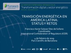 TRANSICIÓN ENERGÉTICA EN AMÉRICA LATINA: STATUS Y RETOS - Francisco Xavier Salazar Diez de Sollano Coordinador International Confederation of ...