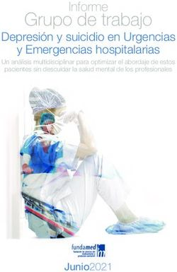 Grupo de trabajo Informe - Depresión y suicidio en Urgencias y Emergencias hospitalarias