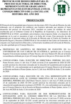 PROTOCOLO DE BIOSEGURIDAD PARA EL PROCESO ELECTORAL DE DIRECTOR, REPRESENTANTE DE GRADUADOS Y REPRESENTANTES ESTUDIANTILES ANTE EL CONSEJO ...